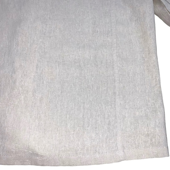 Vintage Tudor Court by Haband Lightweight Linen Blazer Jacket Neutral Casual - Picture 11 of 12